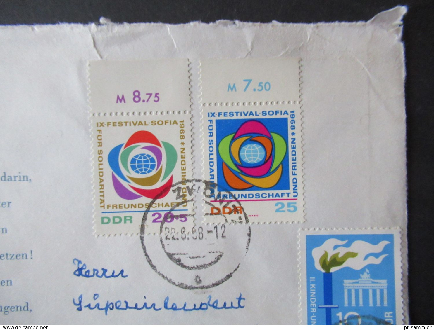 DDR 1950er Jahre FDC Posten / fast nur echt gelaufene Belege! Insgesamt 30 Belege / ab 1956