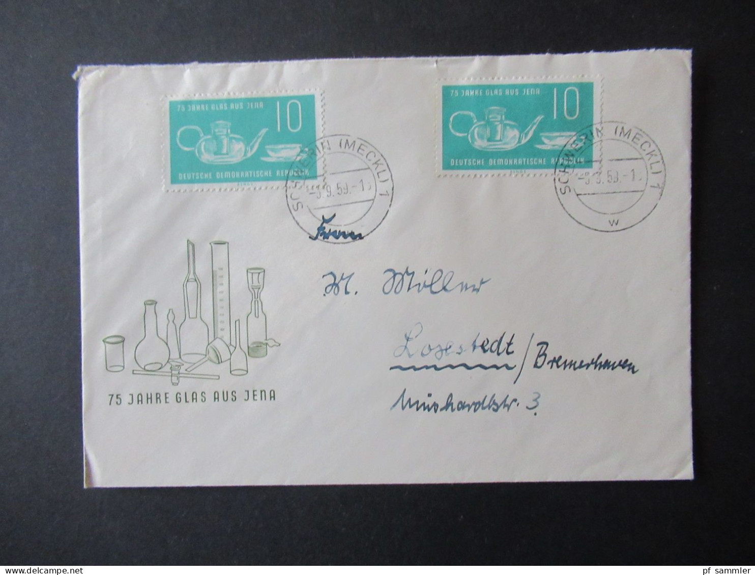 DDR 1950er Jahre FDC Posten / fast nur echt gelaufene Belege! Insgesamt 30 Belege / ab 1956