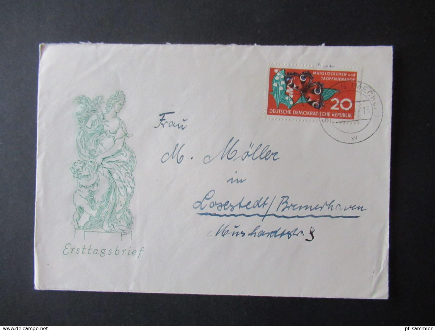 DDR 1950er Jahre FDC Posten / fast nur echt gelaufene Belege! Insgesamt 30 Belege / ab 1956