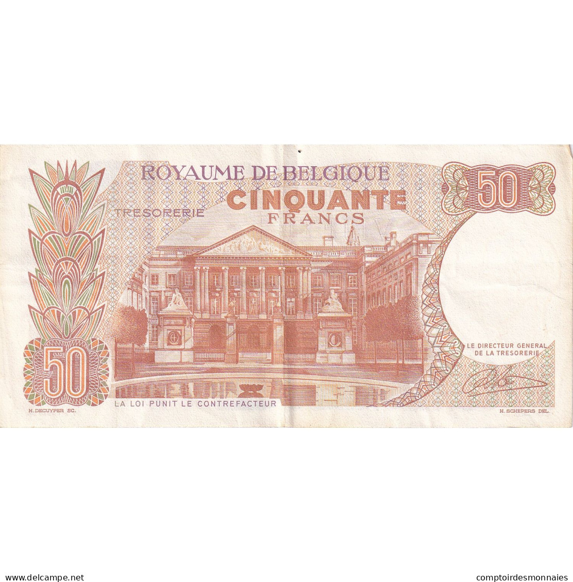 Belgique, 50 Francs, 1966, 1966-05-16, KM:139, TTB - 50 Francs