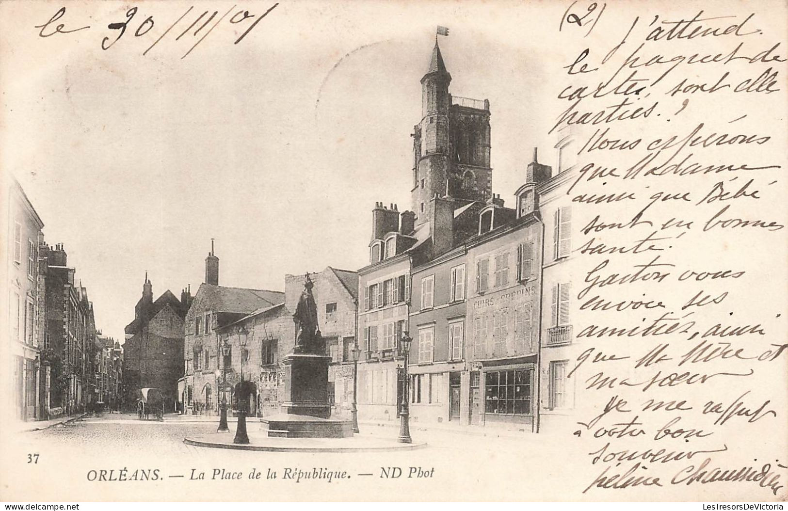 FRANCE - Orléans - La Place De La République - Carte Postale Ancienne - Orleans