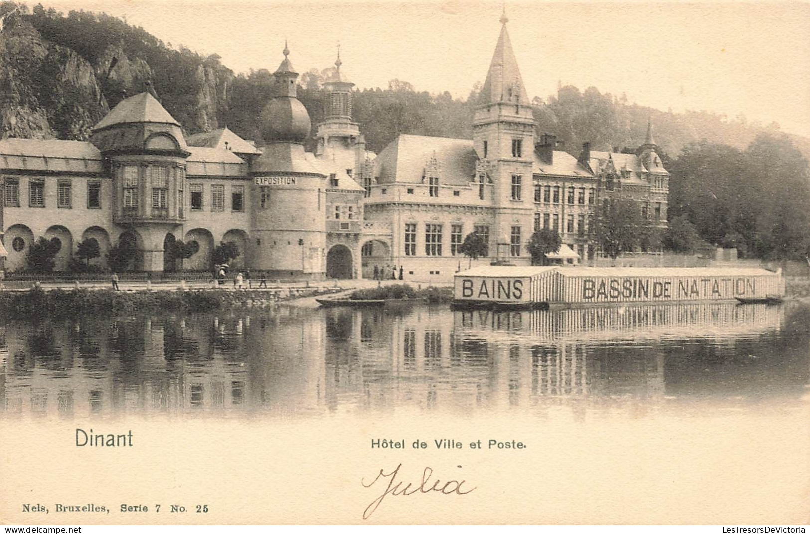 BELGIQUE - Dinant - L'hôtel De Ville Et La Poste - Carte Postale Ancienne - Dinant