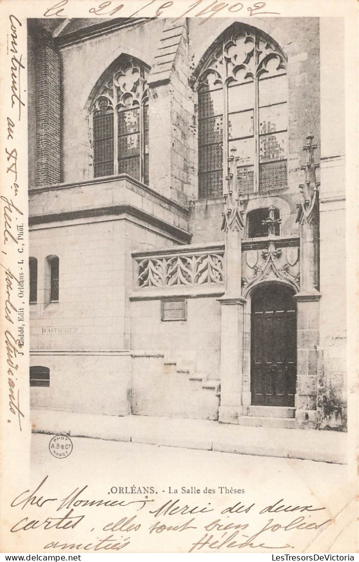 FRANCE - Orléans - La Salle Des Thèses - J. Loddé - Carte Postale Ancienne - Orleans