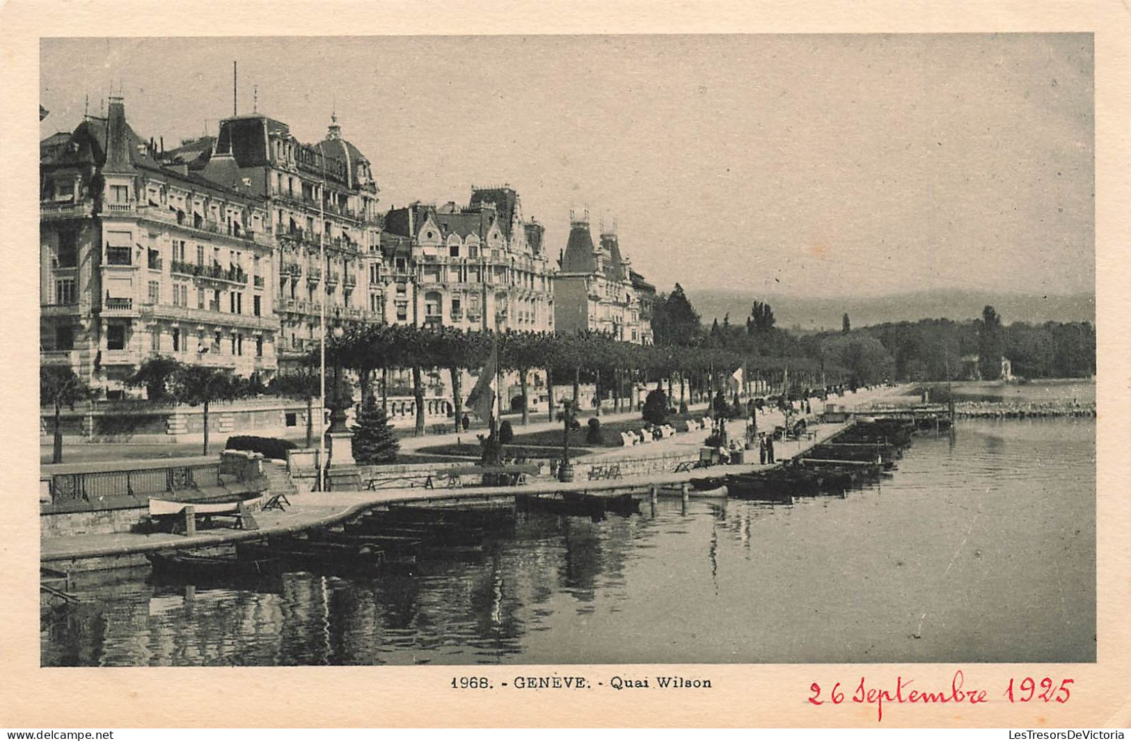 SUISSE - Genève - Quai Wilson - Carte Postale Ancienne - Genève