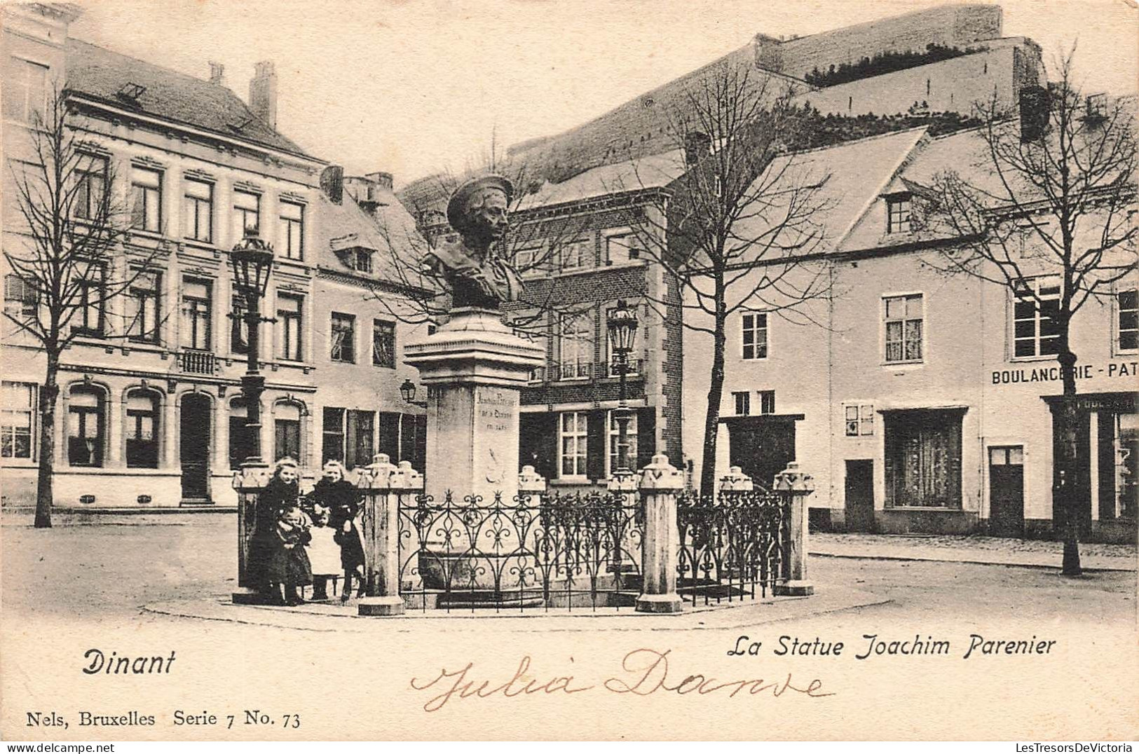 BELGIQUE - Dinant - La Statue Joachim Parenier - Carte Postale Ancienne - Dinant