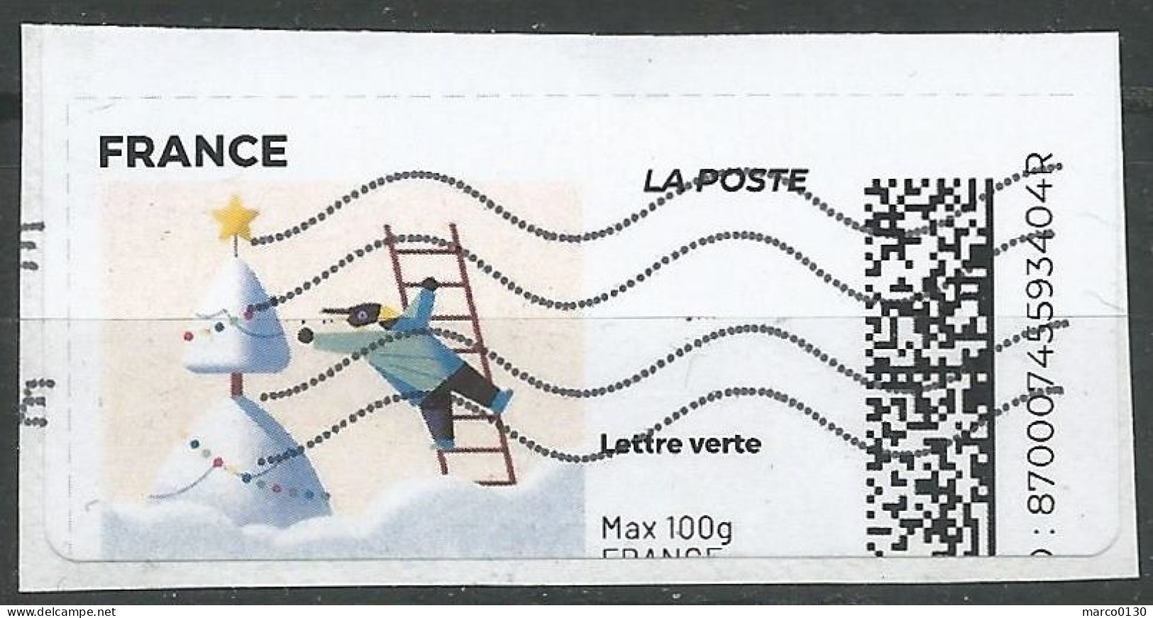 MON TIMBRE EN LIGNE  EN COULEUR OBLITERE - Used Stamps