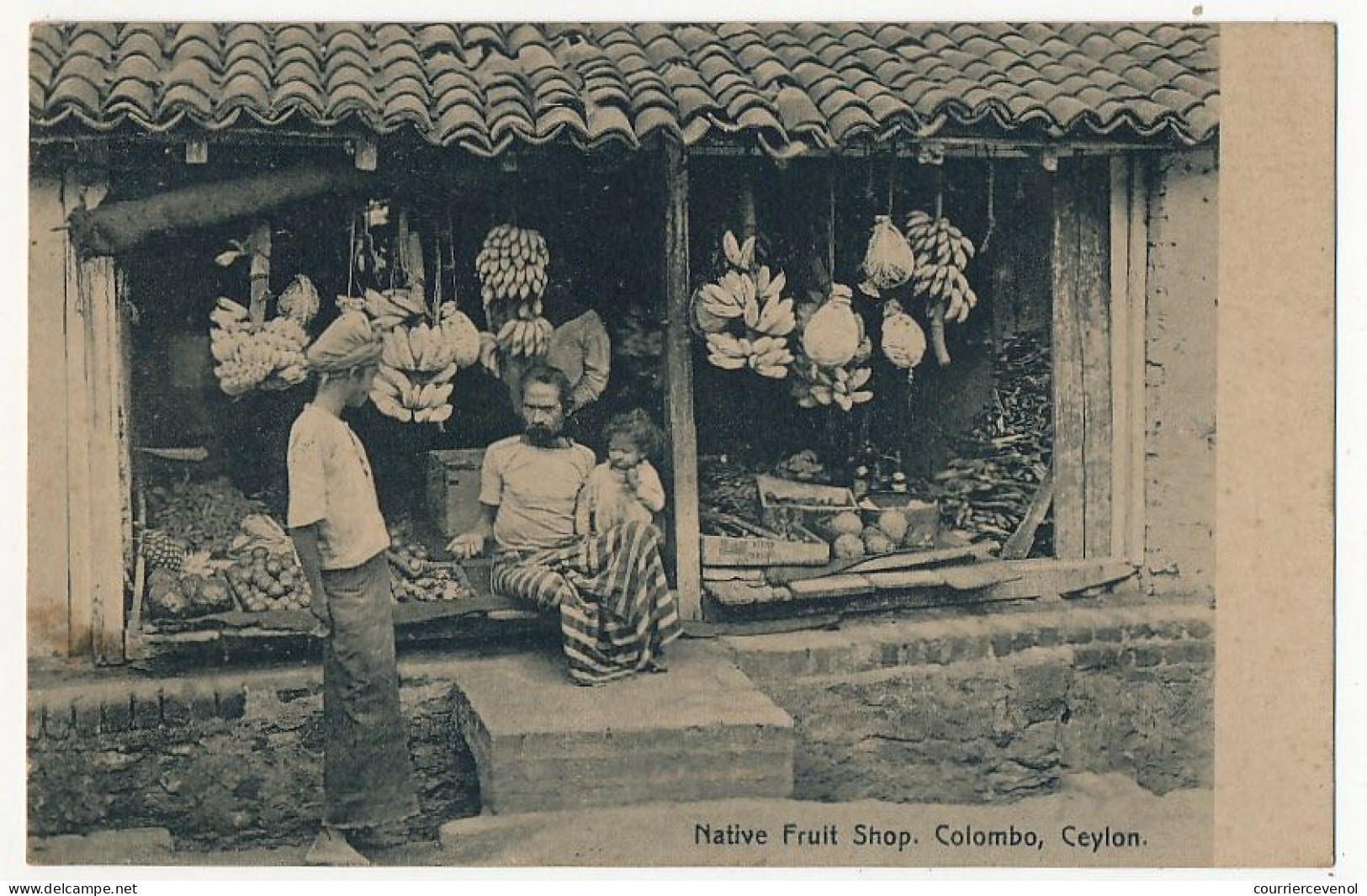 CPA - CEYLAN - Native Fruit Shop, Colombo, Ceylon - Sri Lanka (Ceylon)