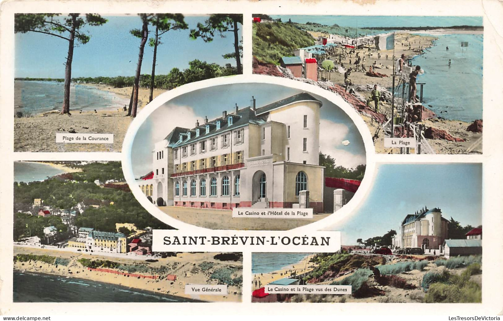 FRANCE - Saint-Brévin-L'Océan - Plage De La Courance - Casino Et Hôtel De La Plage - Colorisé - Carte Postale - Saint-Brevin-l'Océan