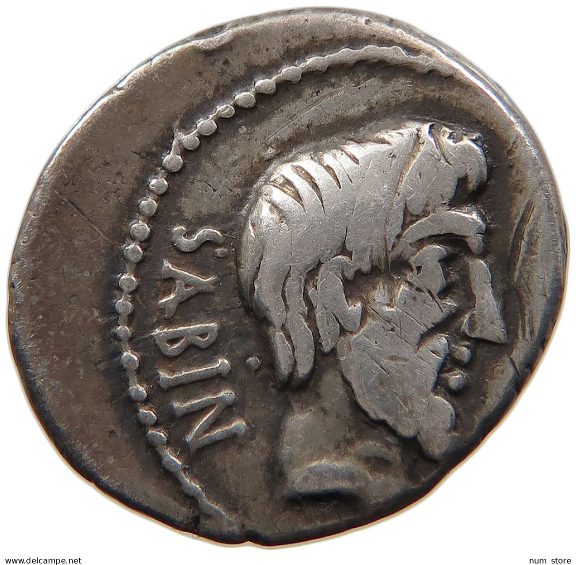 ROME REPUBLIC DENAR 89 BC L. TITURIUS L.F. SABINUS, DENARIUS, ROME, 89 BC AR #MA 073146 - Repubblica (-280 / -27)