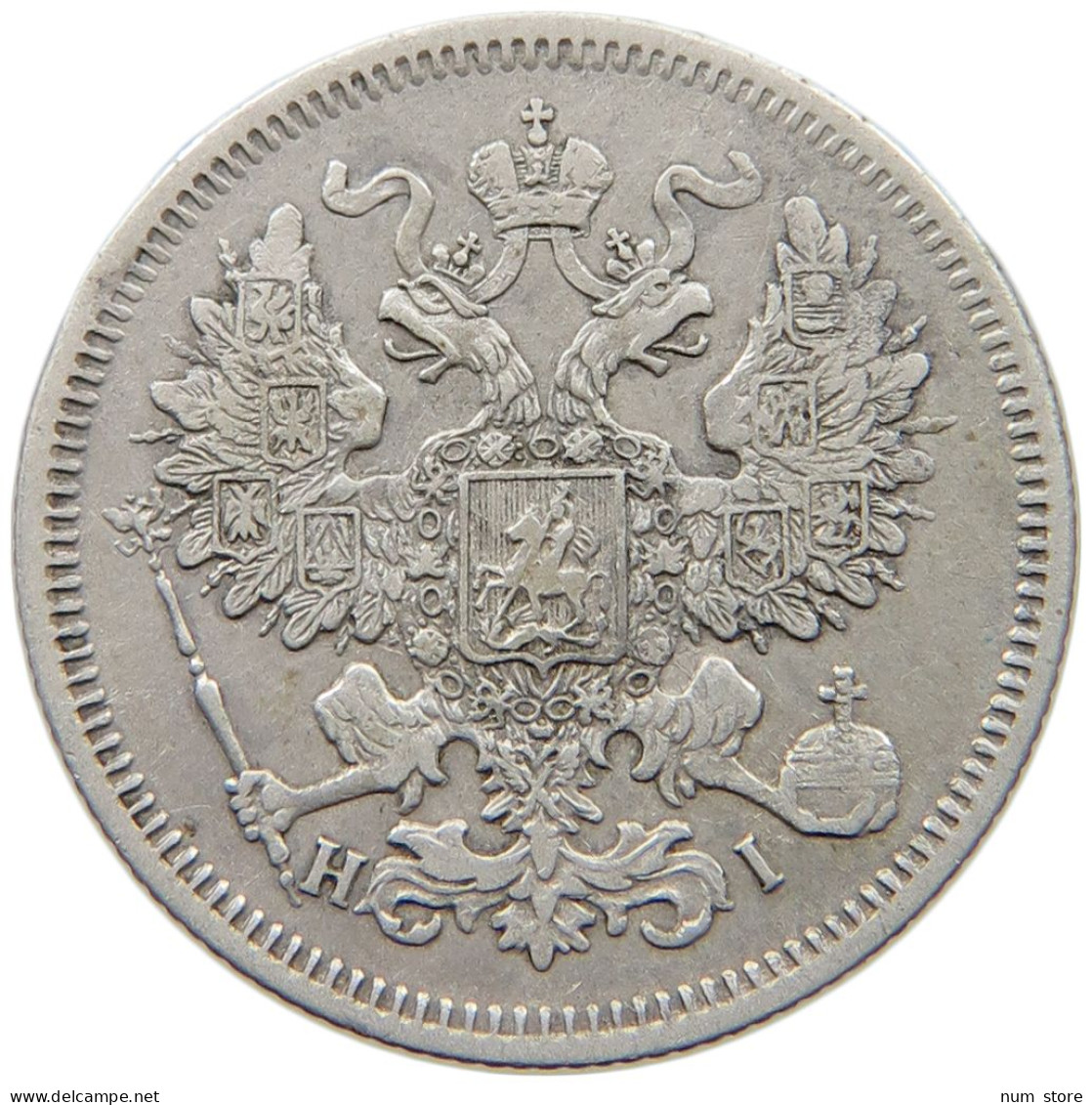 RUSSIA 20 KOPEKEN 1867 ALEXANDER II. 1855-1881. #MA 005478 - Russie