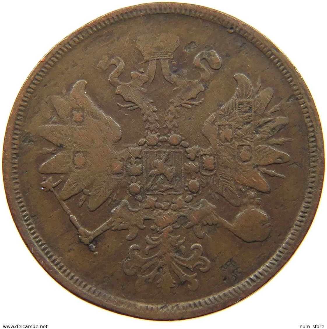 RUSSIA 2 KOPEKS 1859 EM ALEXANDER II, 1855-1881: #MA 021701 - Russie