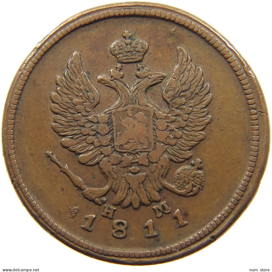 RUSSIA 2 KOPEKS 1812 EM ALEXANDER I. 1801-1825. #MA 021649 - Russie