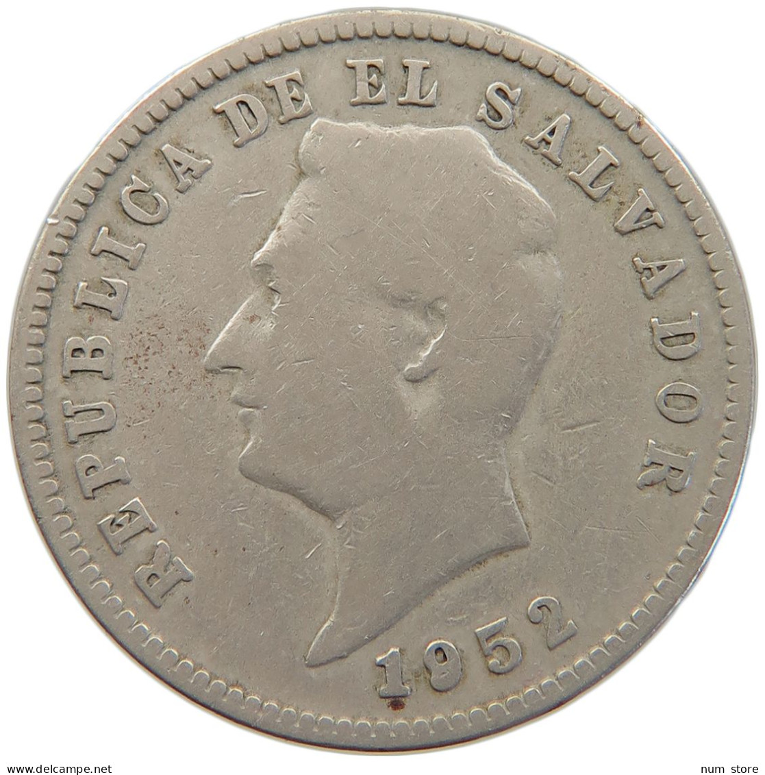 SALVADOR 10 CENTAVOS 1952  #MA 063190 - El Salvador