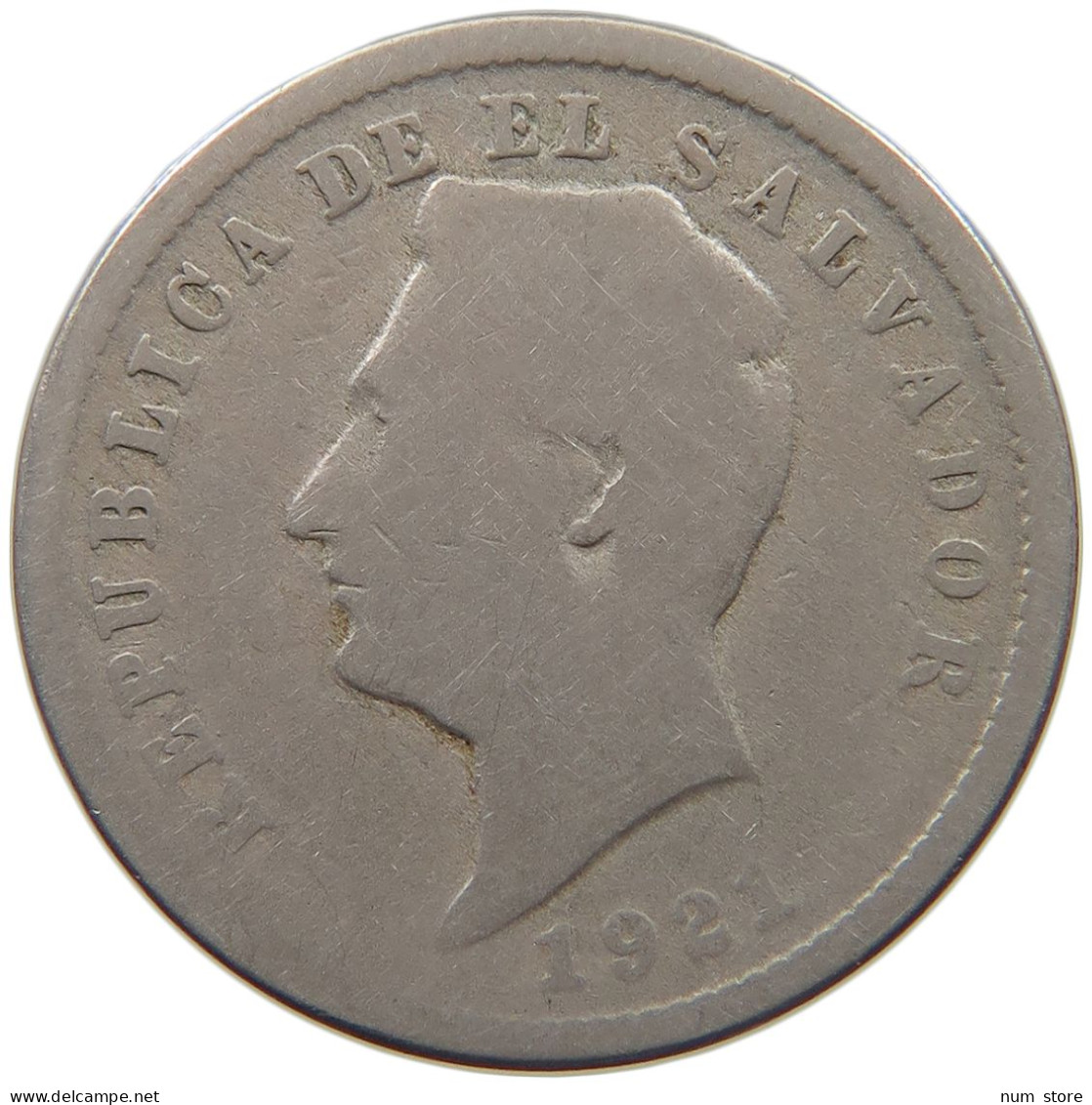 SALVADOR 10 CENTAVOS 1921  #MA 025492 - Salvador