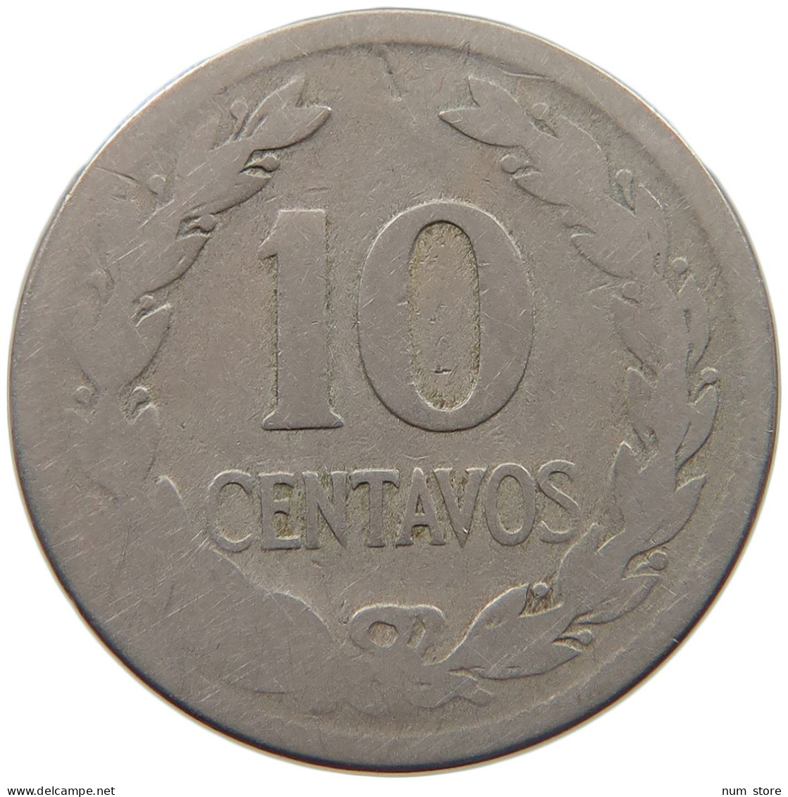 SALVADOR 10 CENTAVOS 1921  #MA 025492 - El Salvador