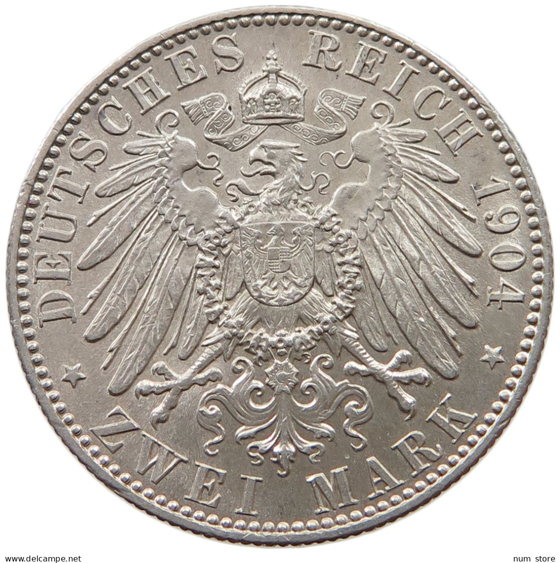 SACHSEN 2 MARK 1904 GEORG 1902-1904 #MA 003938 - 2, 3 & 5 Mark Argent