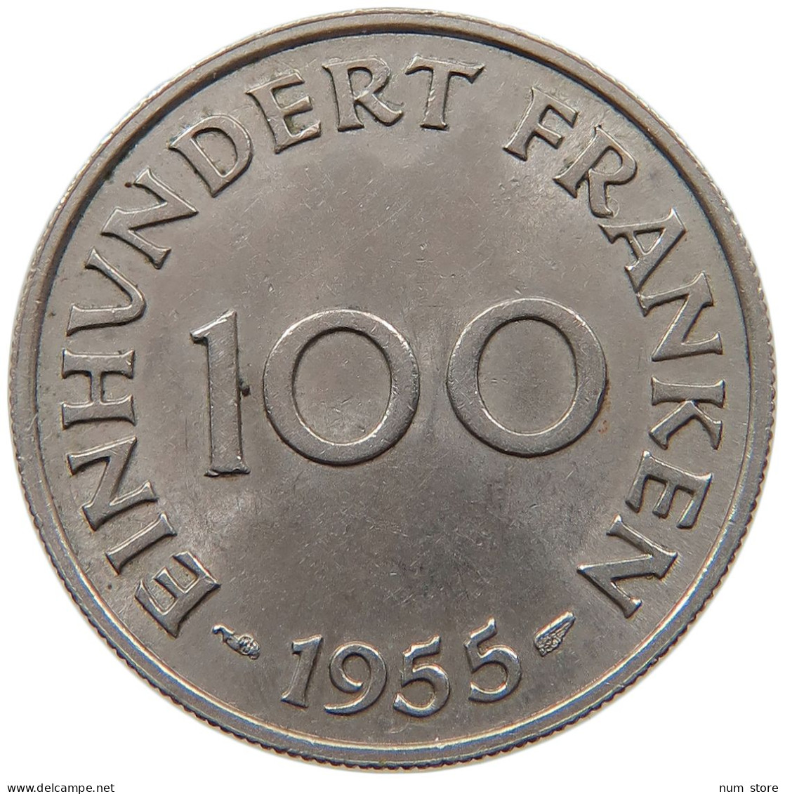 SAARLAND 100 FRANCS 1955  #MA 067608 - 100 Franken