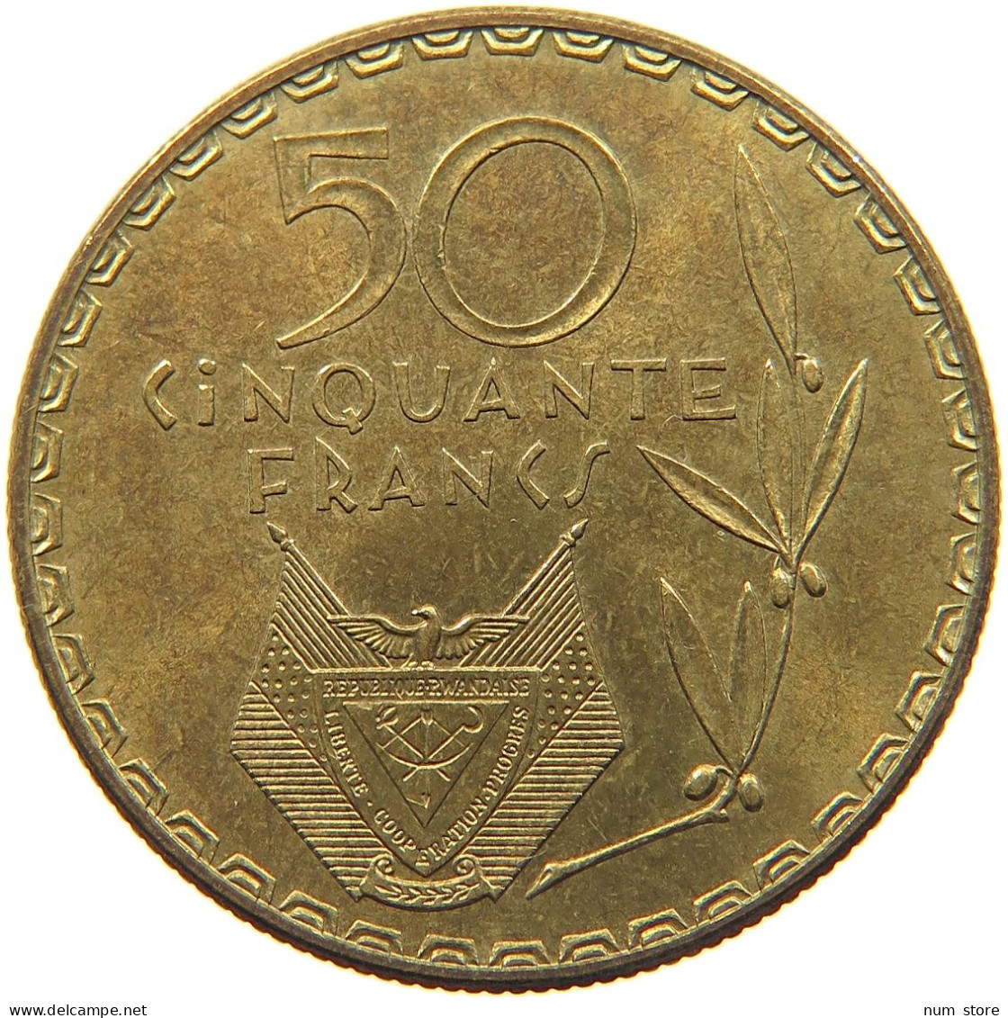 RWANDA 50 FRANCS 1977  #MA 067465 - Rwanda