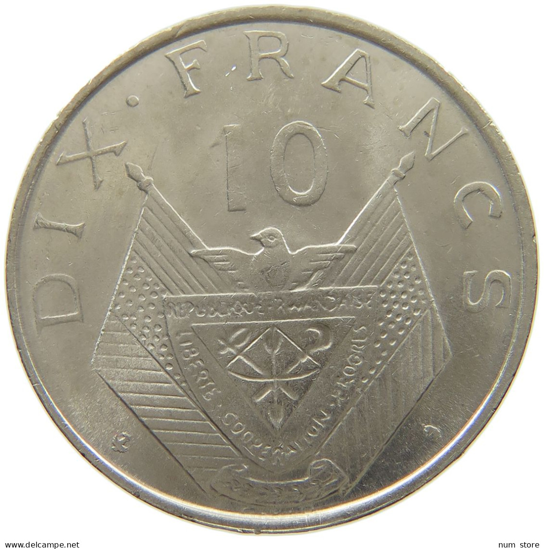 RWANDA 10 FRANCS 1964  #MA 067470 - Rwanda