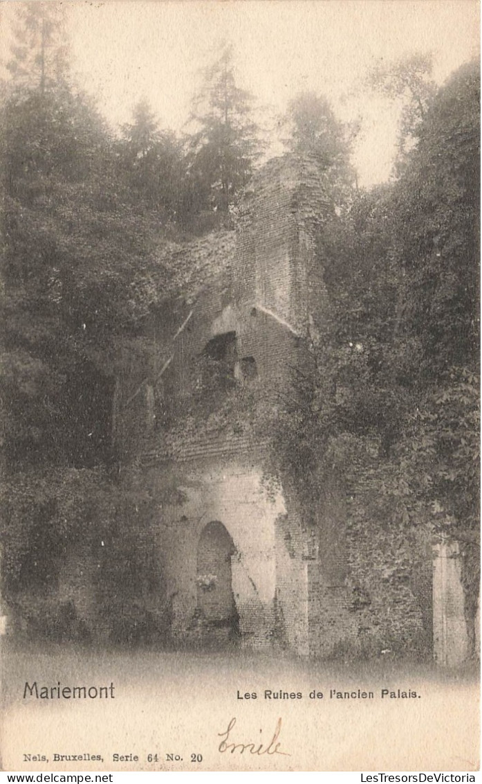 BELGIQUE - Mariemont - Ruines De L'ancien Palais - Carte Postale Ancienne - Morlanwelz