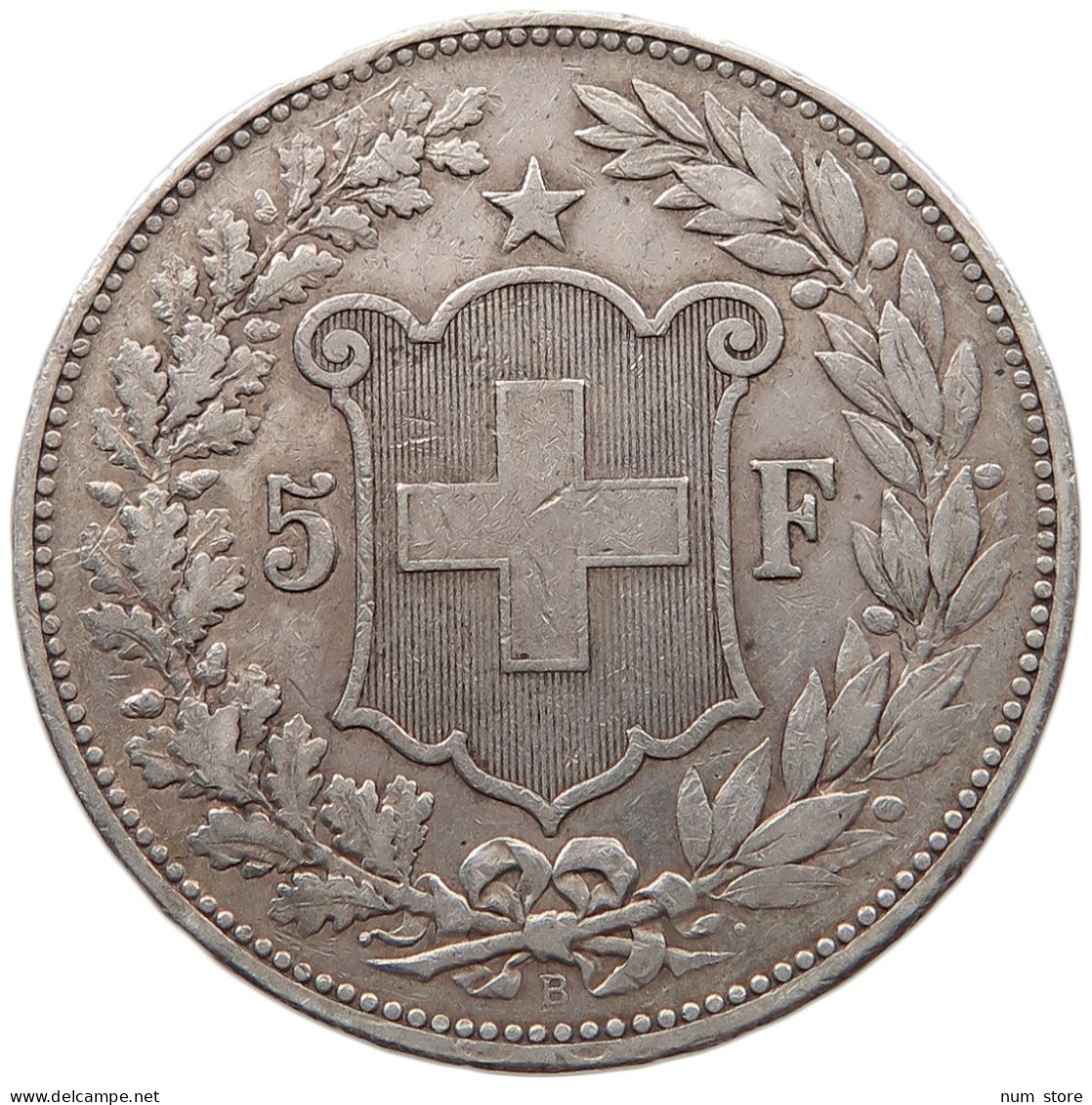 SCHWEIZ 5 FRANCS 1889  #MA 068374 - Autres & Non Classés