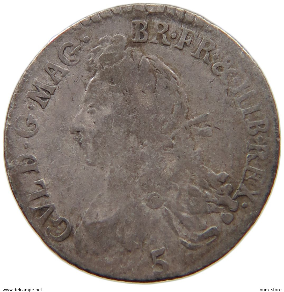 SCOTLAND SHILLING 1695 WILLIAM II. (1694-1702) #MA 009589 - Scottish
