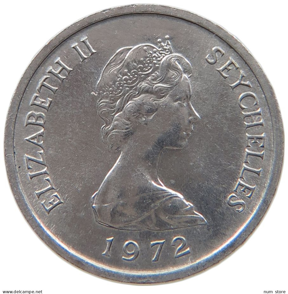 SEYCHELLES CENT 1972 ELIZABETH II. (1952-2022) #MA 103494 - Seychelles