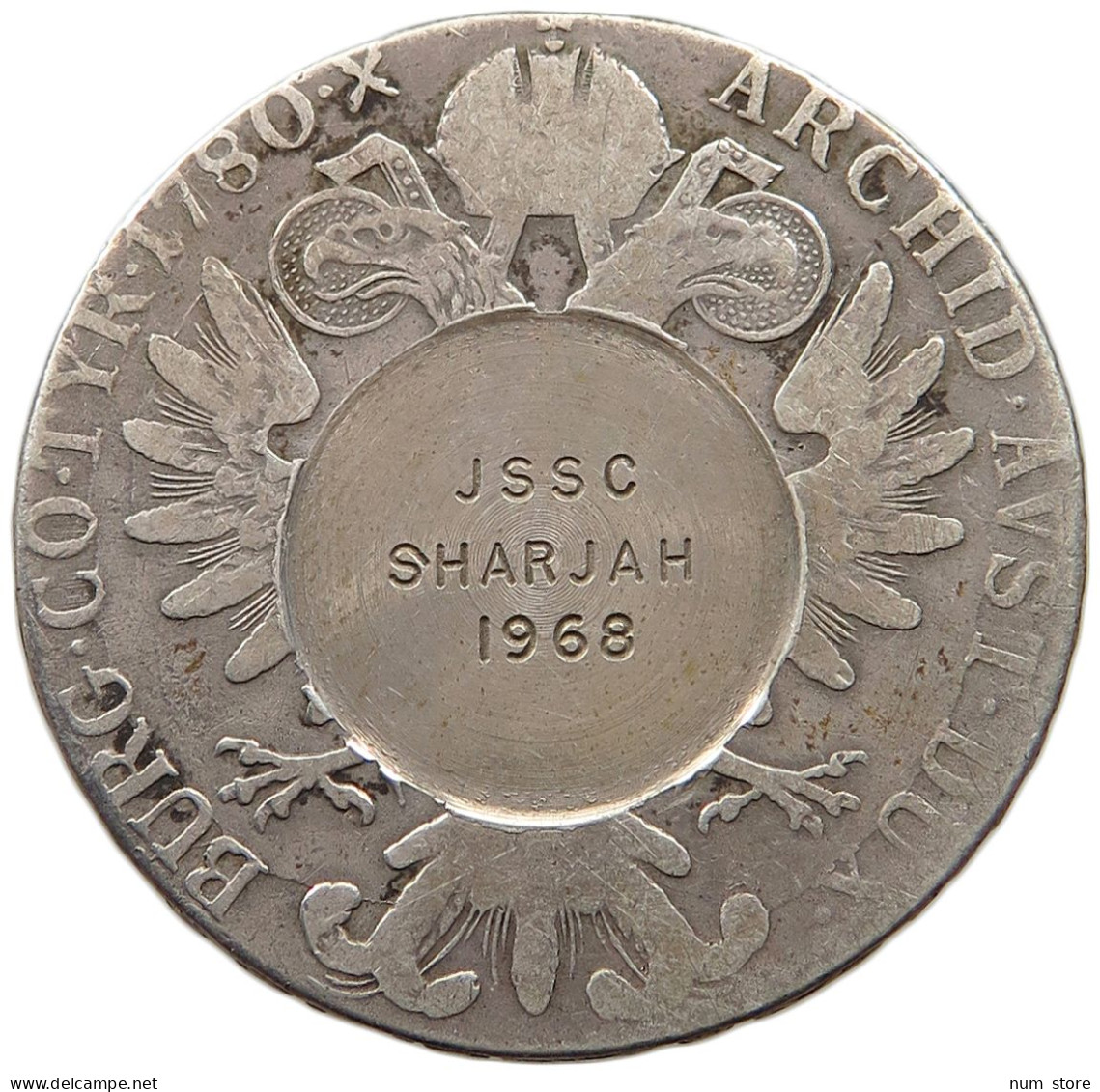 SHARJAH TALER 1780 - 1968 SHARJAH COUNTERMARKED TALER 1780 - 1968 JSSC #MA 020810 - Emiratos Arabes