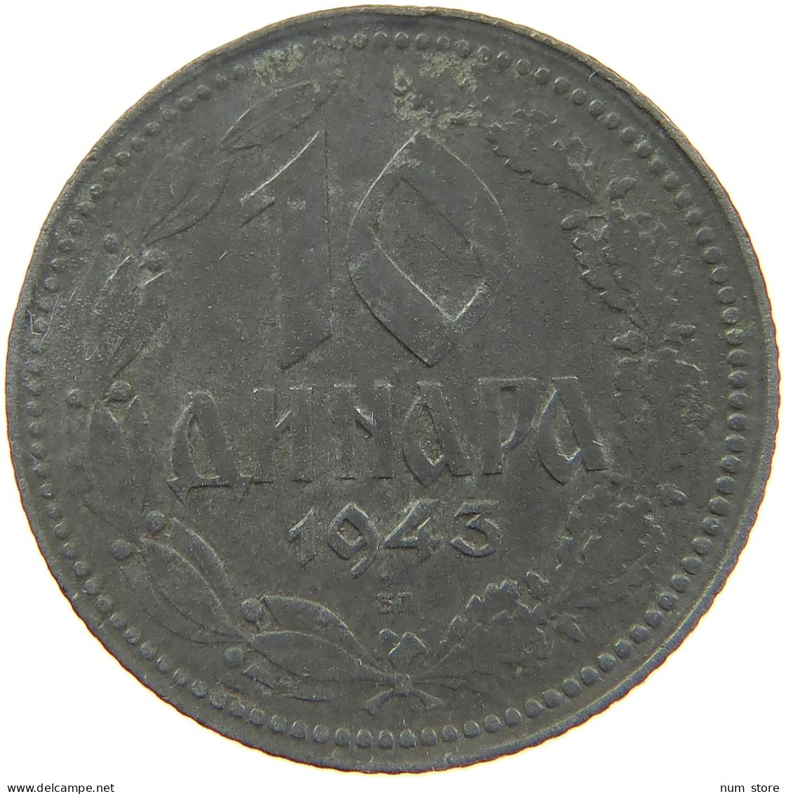 SERBIA 10 DINARA 1943  #MA 102805 - Serbie