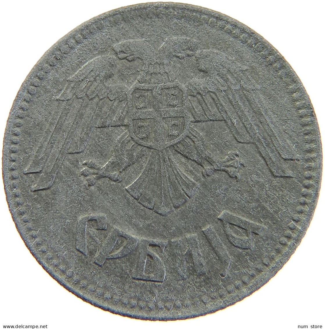 SERBIA 10 DINARA 1943  #MA 102801 - Serbia