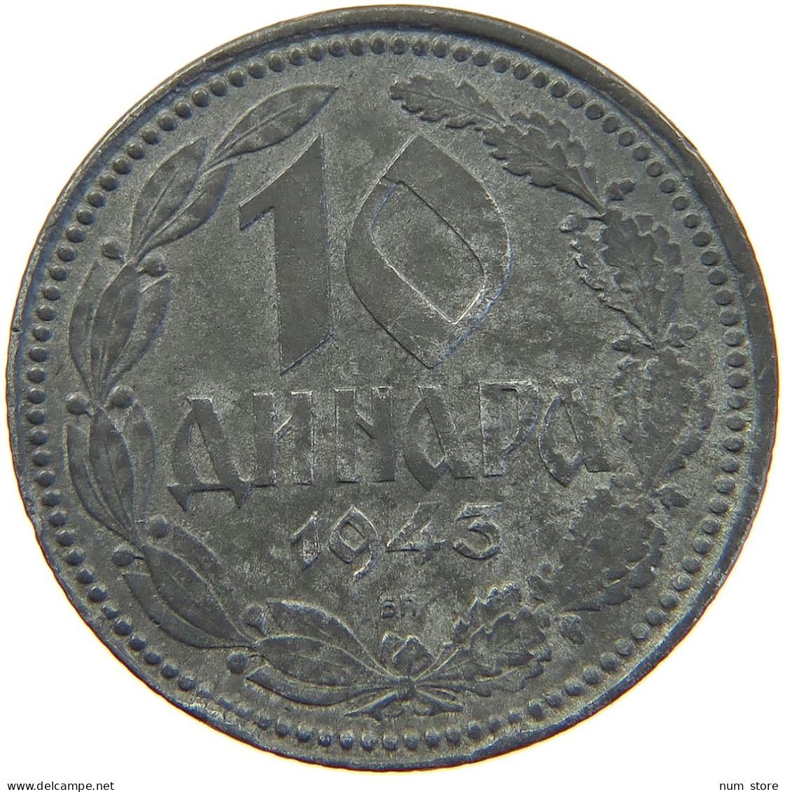 SERBIA 10 DINARA 1943  #MA 067952 - Serbie