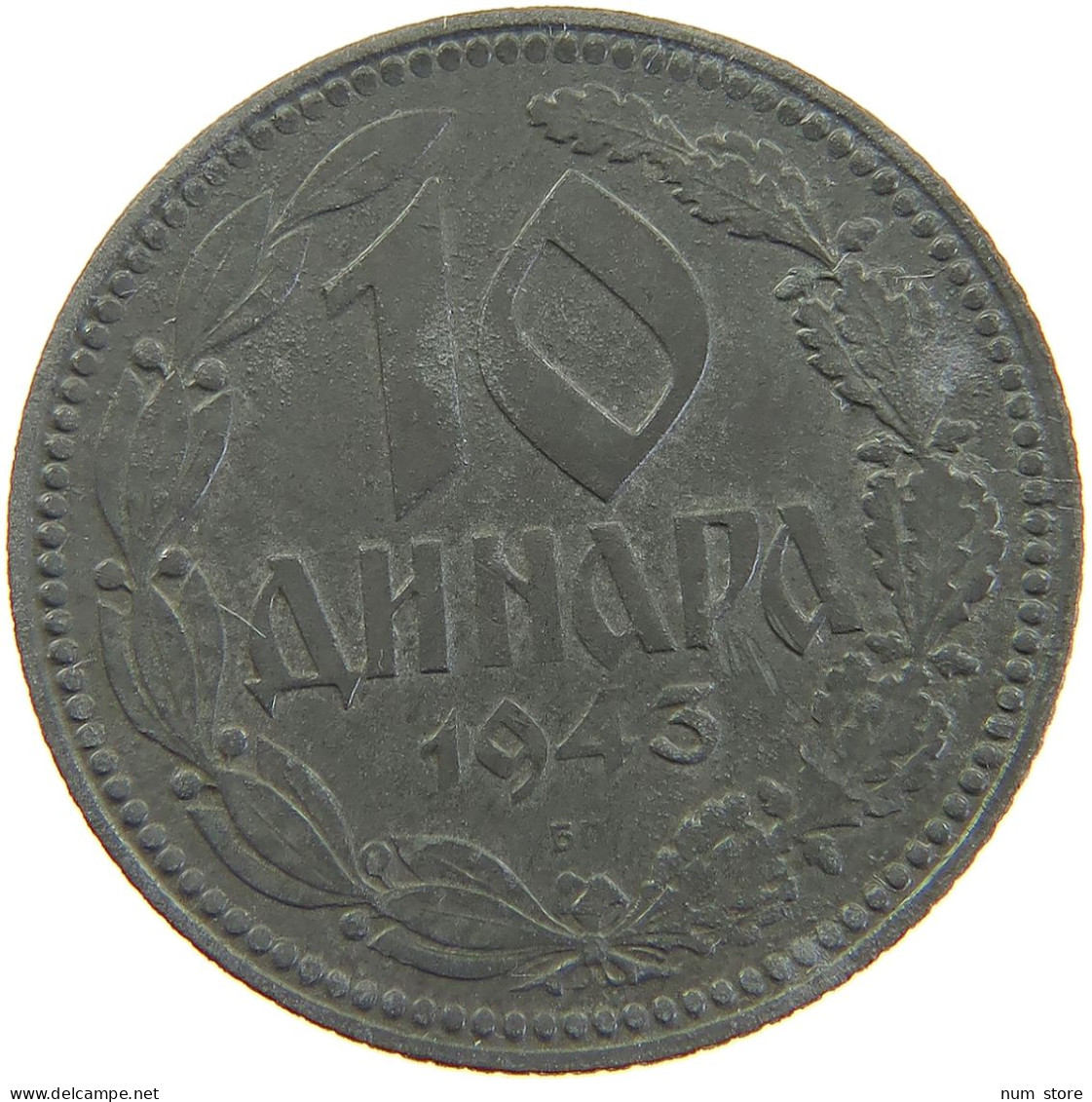 SERBIA 10 DINARA 1943  #MA 102799 - Serbia