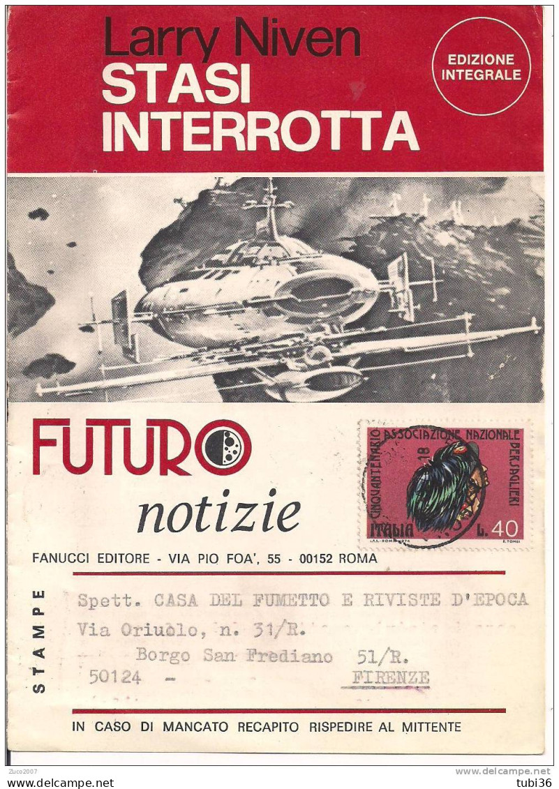 FANUCCI  EDITORE - ROMA - LETTERA AGLI APPASSIONATI DI FANTASCIENZA  - 1975 - - Ciencia Ficción Y Fantasía
