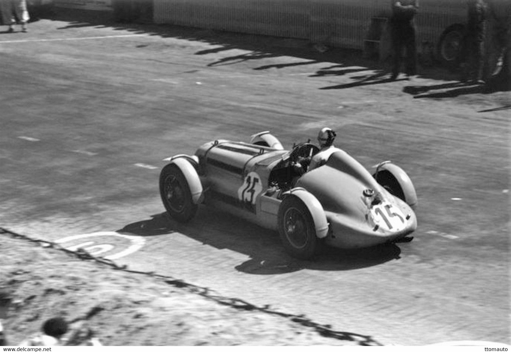 Delage D6S 3 Litres - Pilotes: Henri Louveau/Juan Jover  (Concurrents Francaises Du Mans 1949) - PHOTO 15x10cms - Le Mans