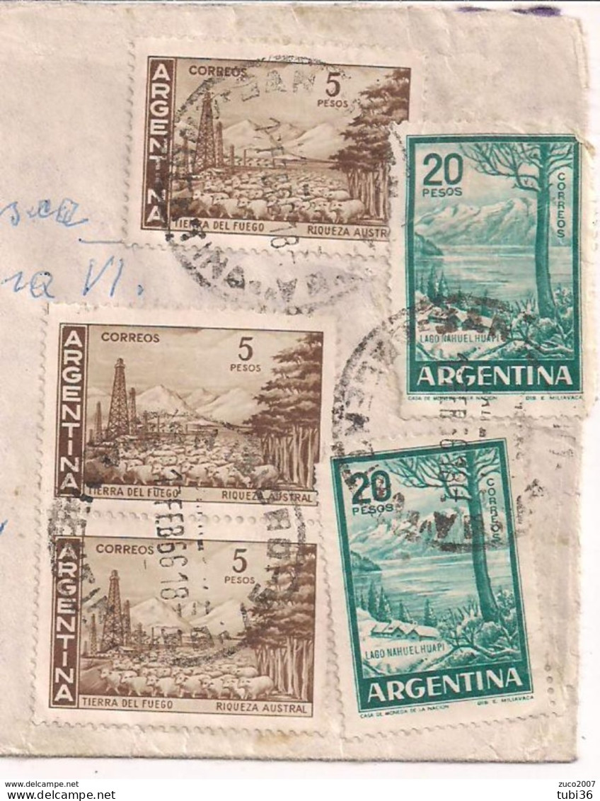 ARGENTINA- LETTERA VIA AEREA RACCOMANDATA -  TIMBRO POSTE BUENOSAIRES, 1966 - REGGIO EMILIA - Lettres & Documents