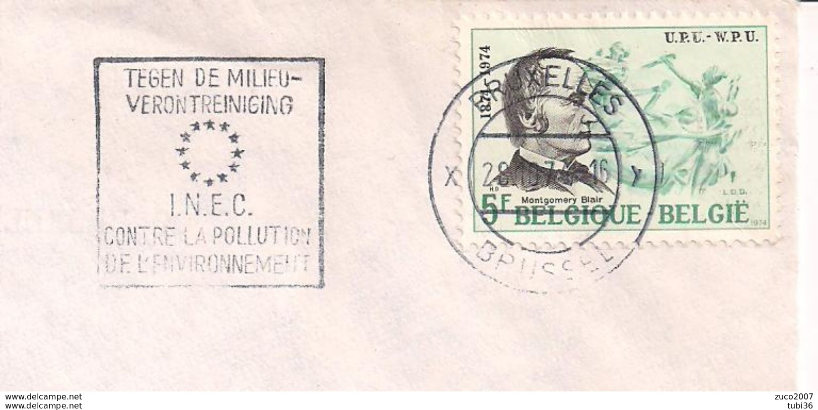 BRUXELLES - TIMBRO  POSTE  TARGHETTA" U.P.U.", 1977 - Sellados Mecánicos