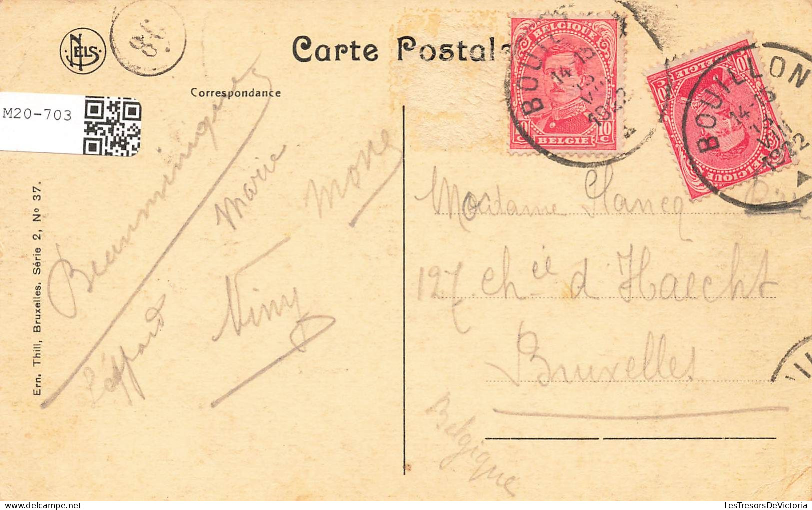 BELGIQUE - Bouillon - Le Château - Vue Générale - Carte Postale Ancienne - Bouillon