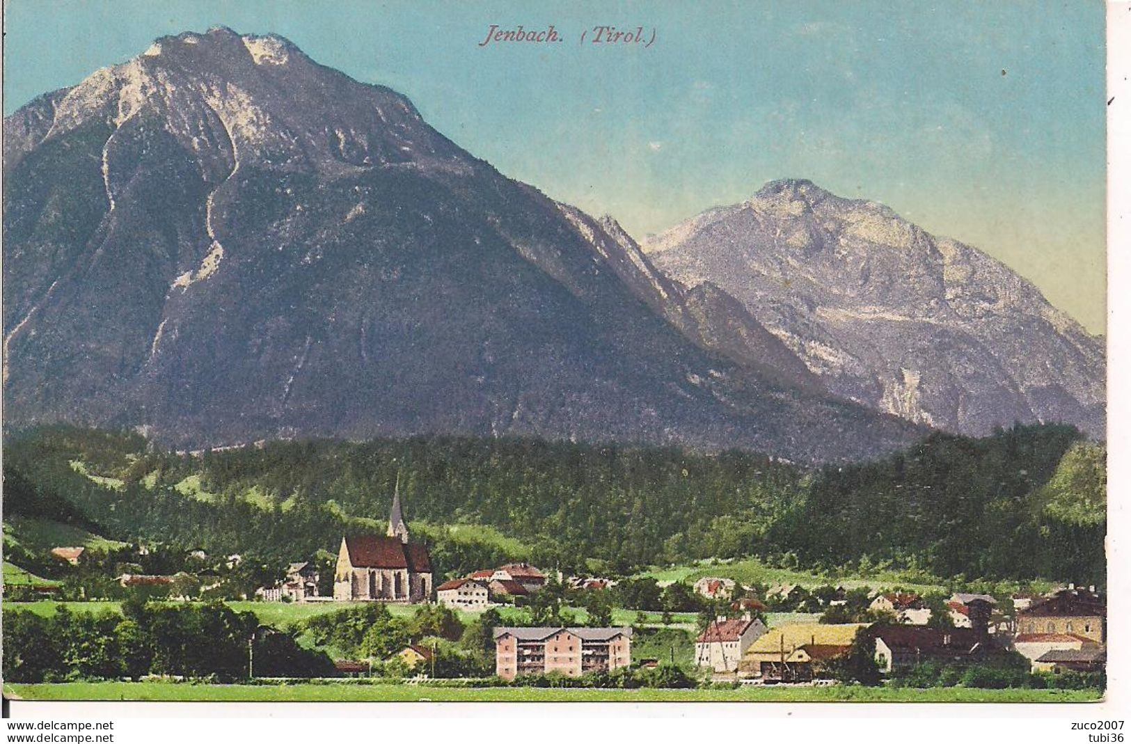 Jenbach In Tirol - COLORI, VIAGGIATA 1919,  20 HELLER SOPRASTAMPATO DEUTSCH OSTERREICH - CASALE MONFERRATO ITALIA - Jenbach