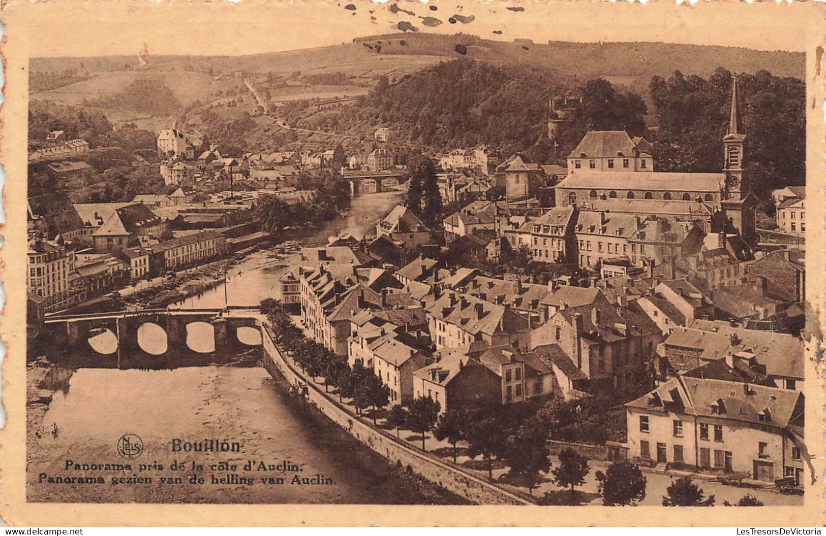 BELGIQUE - Bouillon - Panorama Pris De La Côte D'Auclin  - Carte Postale Ancienne - Bouillon