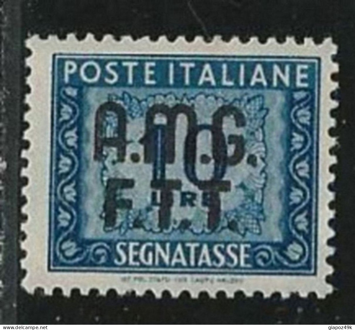 ● ITALIA TRIESTE  1947 /49 ֍ SEGNATASSE ֍ N. 12 Nuovo ** ● Fil. Ruota ● Cat. 500,00 € ● Lotto N. 1893 ● - Taxe