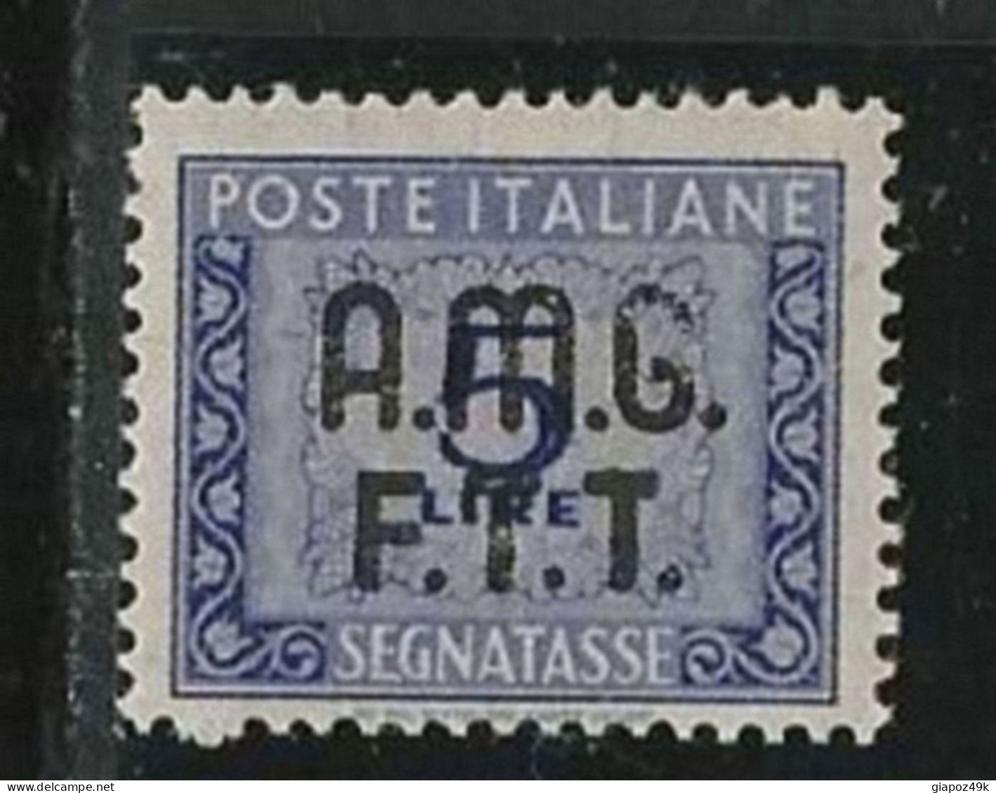● ITALIA TRIESTE 1947 /49 ֍ SEGNATASSE ֍ N. 9 Nuovo ** ● Fil. Ruota ● Cat. 320,00 € ● Lotto N. 1890 ● - Segnatasse