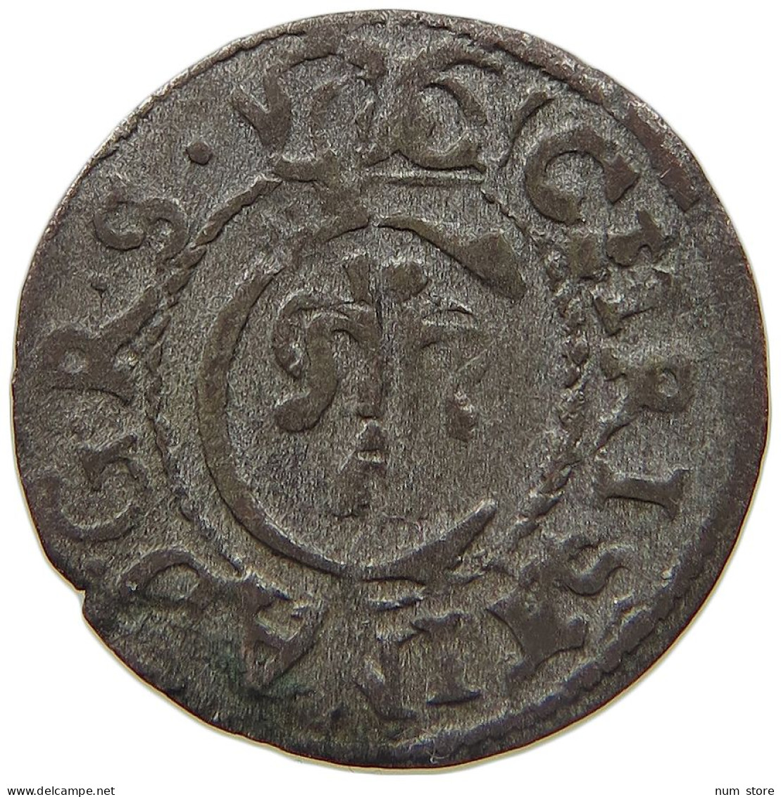 RIGA SOLIDUS SCHILLING 1649 CHRISTINA, 1632 - 1654 #MA 024794 - Letonia