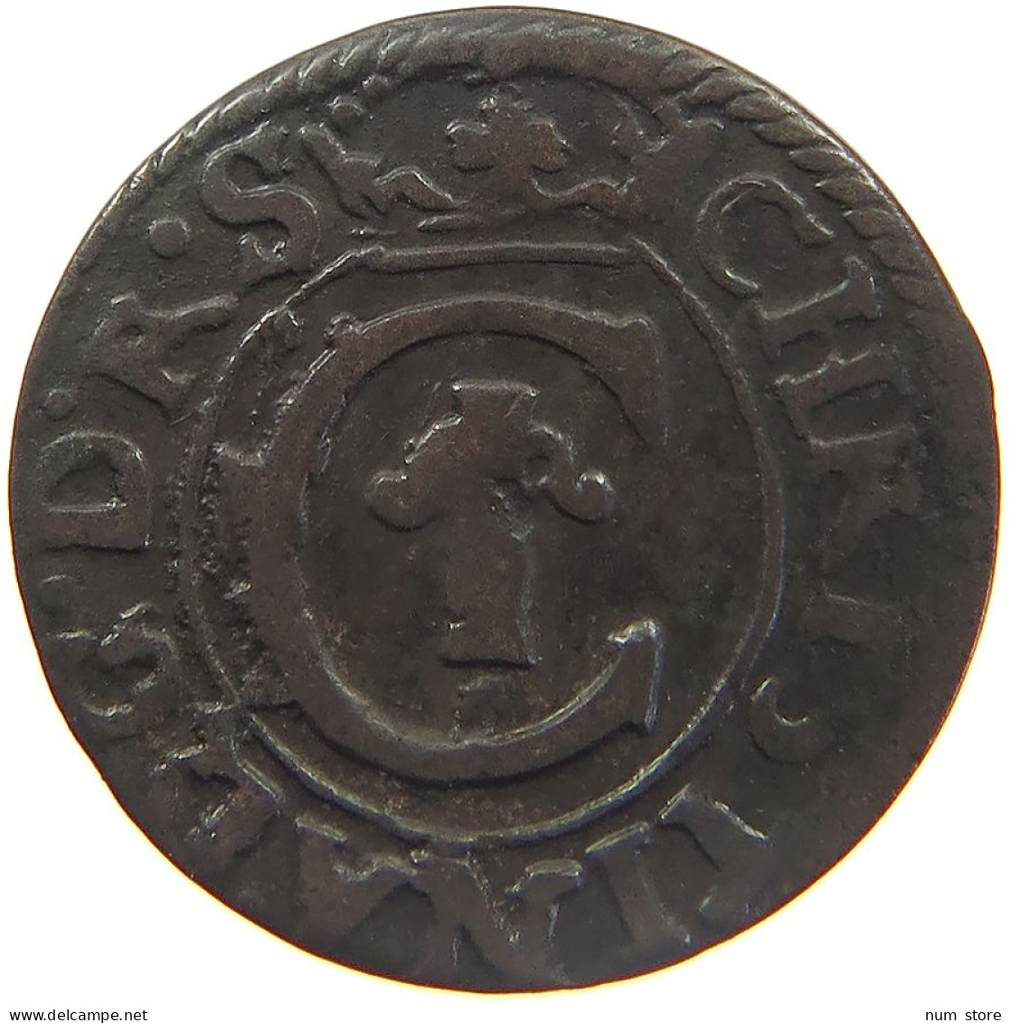 RIGA SOLIDUS 1635 CHRISTINA (1632-1654) #MA 024599 - Latvia