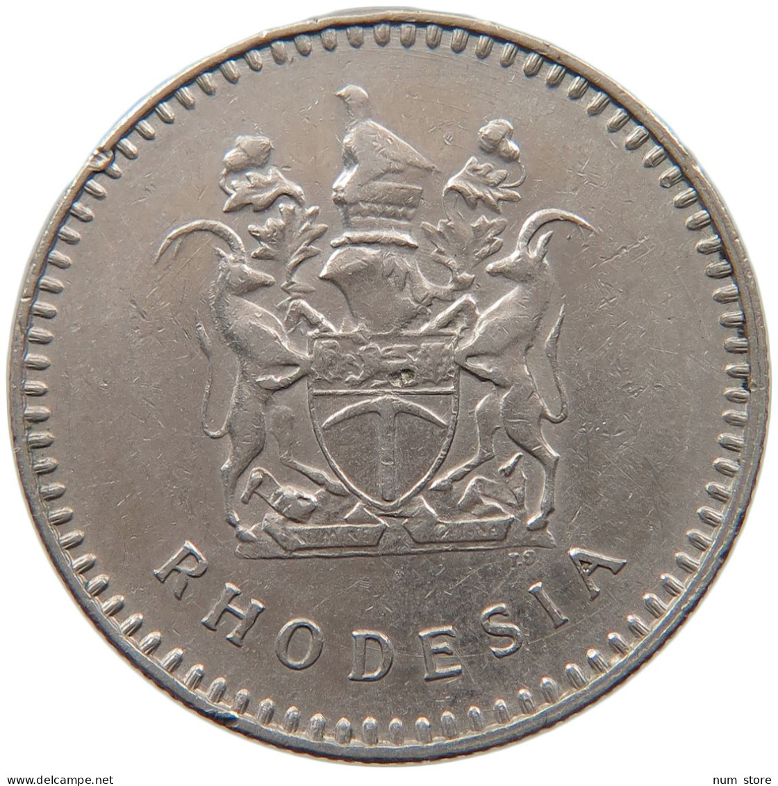 RHODESIA 20 CENTS 1977  #MA 067459 - Rhodesia