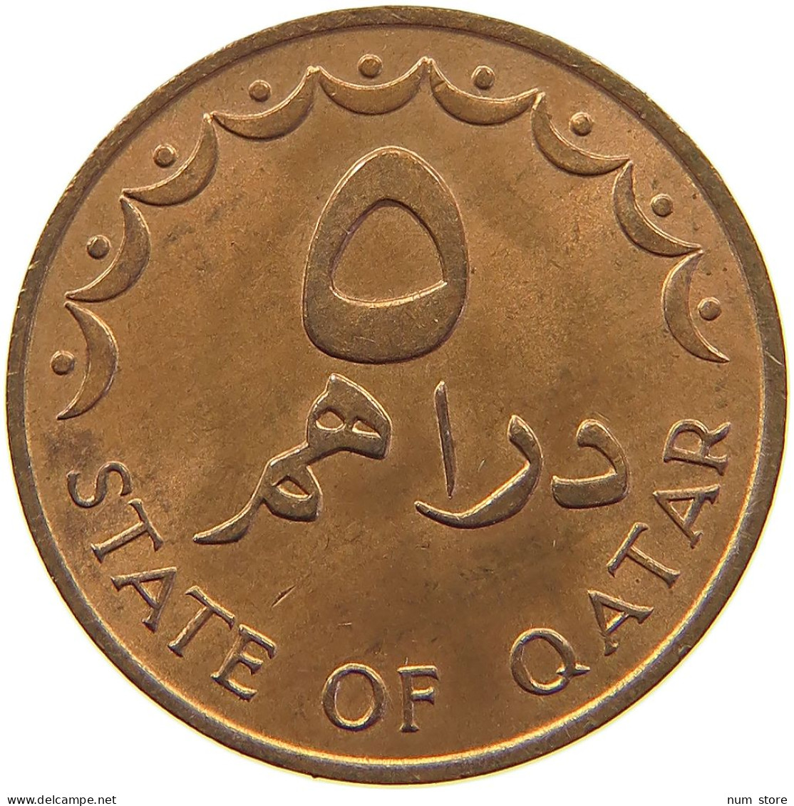 QATAR 5 DIRHAMS 1978  #MA 065924 - Qatar