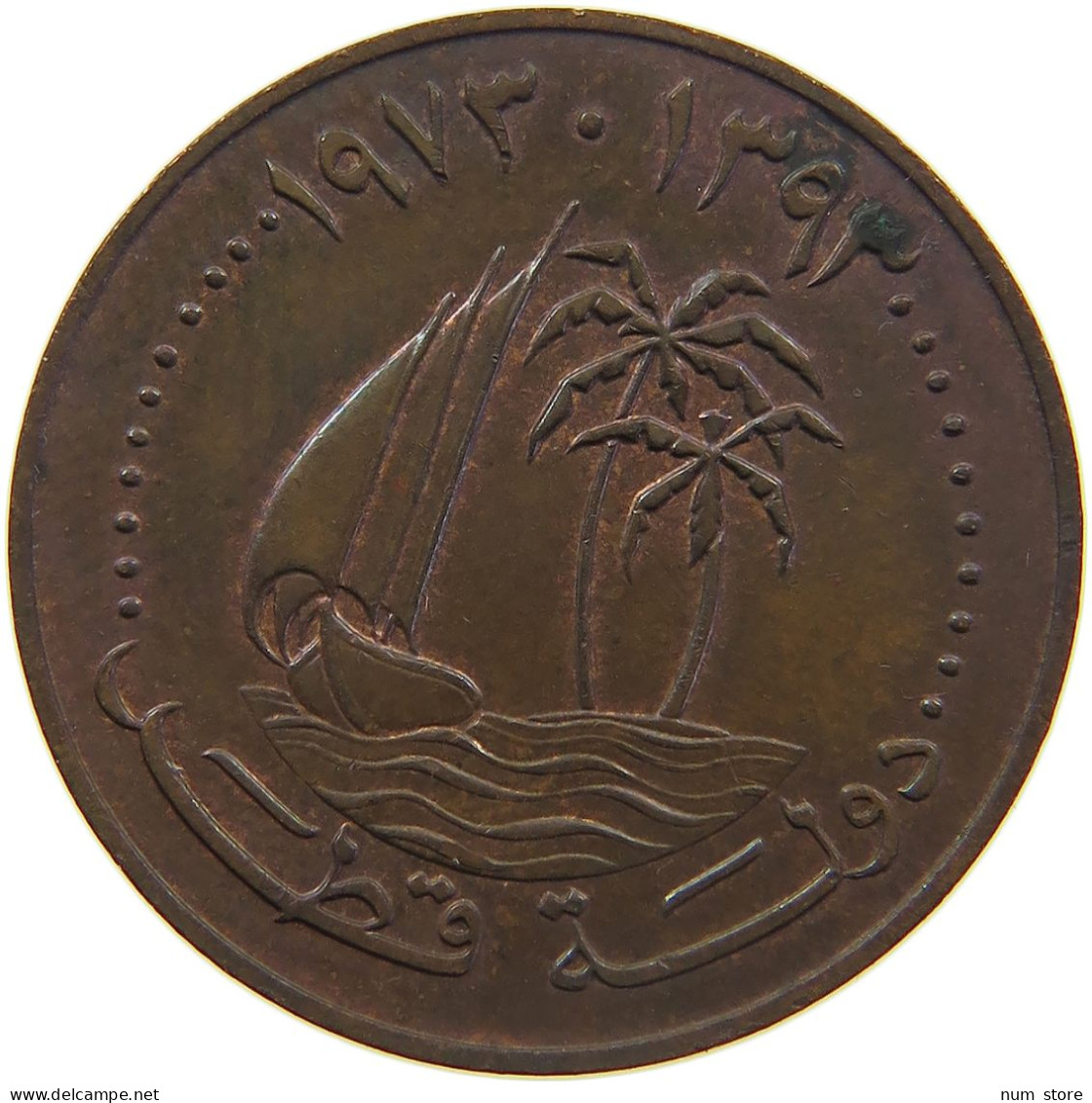 QATAR 10 DIRHAMS 1973  #MA 025789 - Qatar