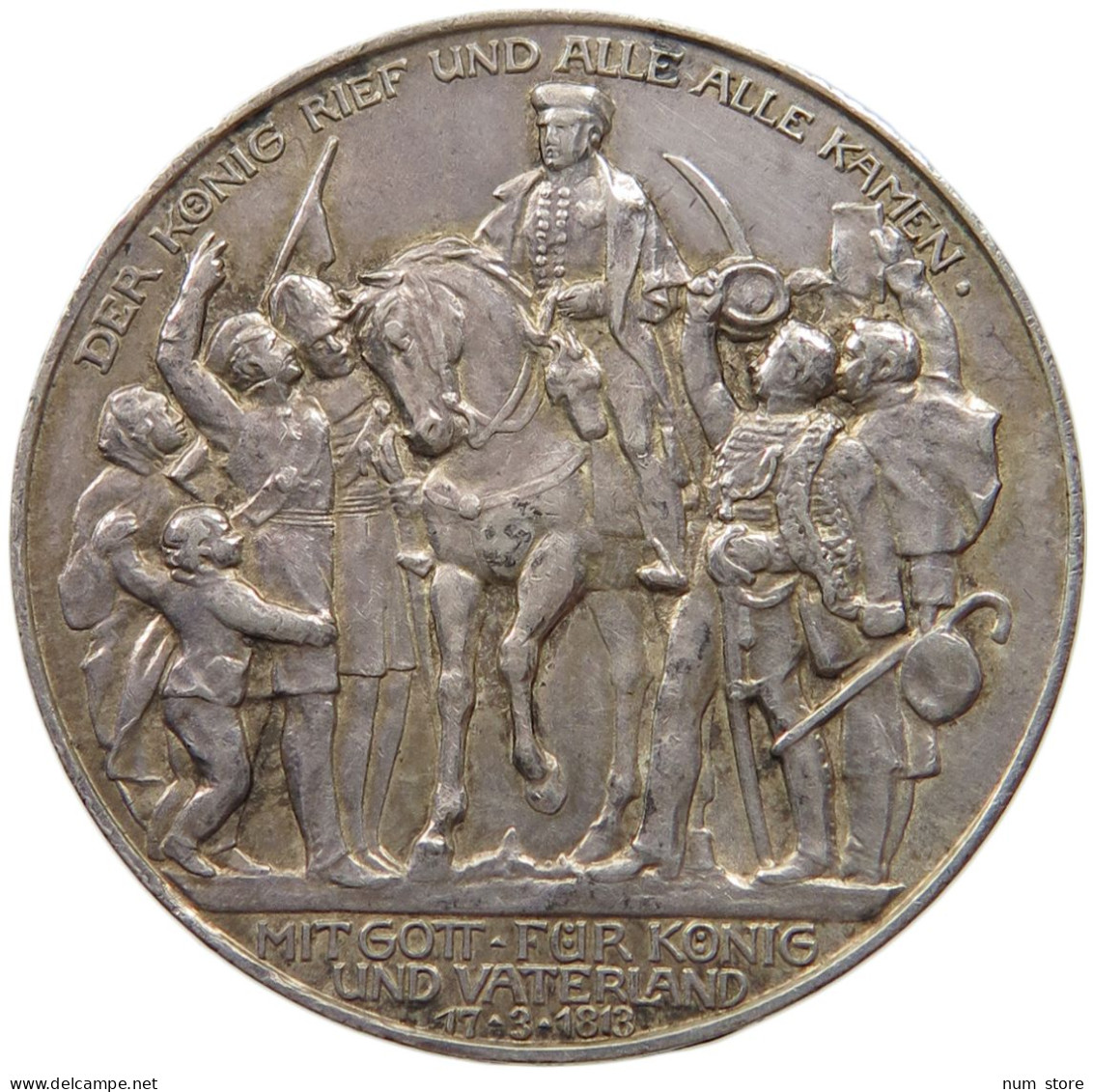 PREUSSEN 3 MARK 1913 WILHELM II. (1891-1918) #MA 000036 - 2, 3 & 5 Mark Silber