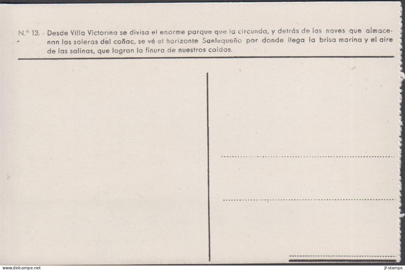 1930. ESPANA. Fine Postcard With Sherry Motive. BODEGAS DE GONZALEZ BYASS EN JEREZ DE LA FRONTERA. Jardine... - JF445056 - Other & Unclassified
