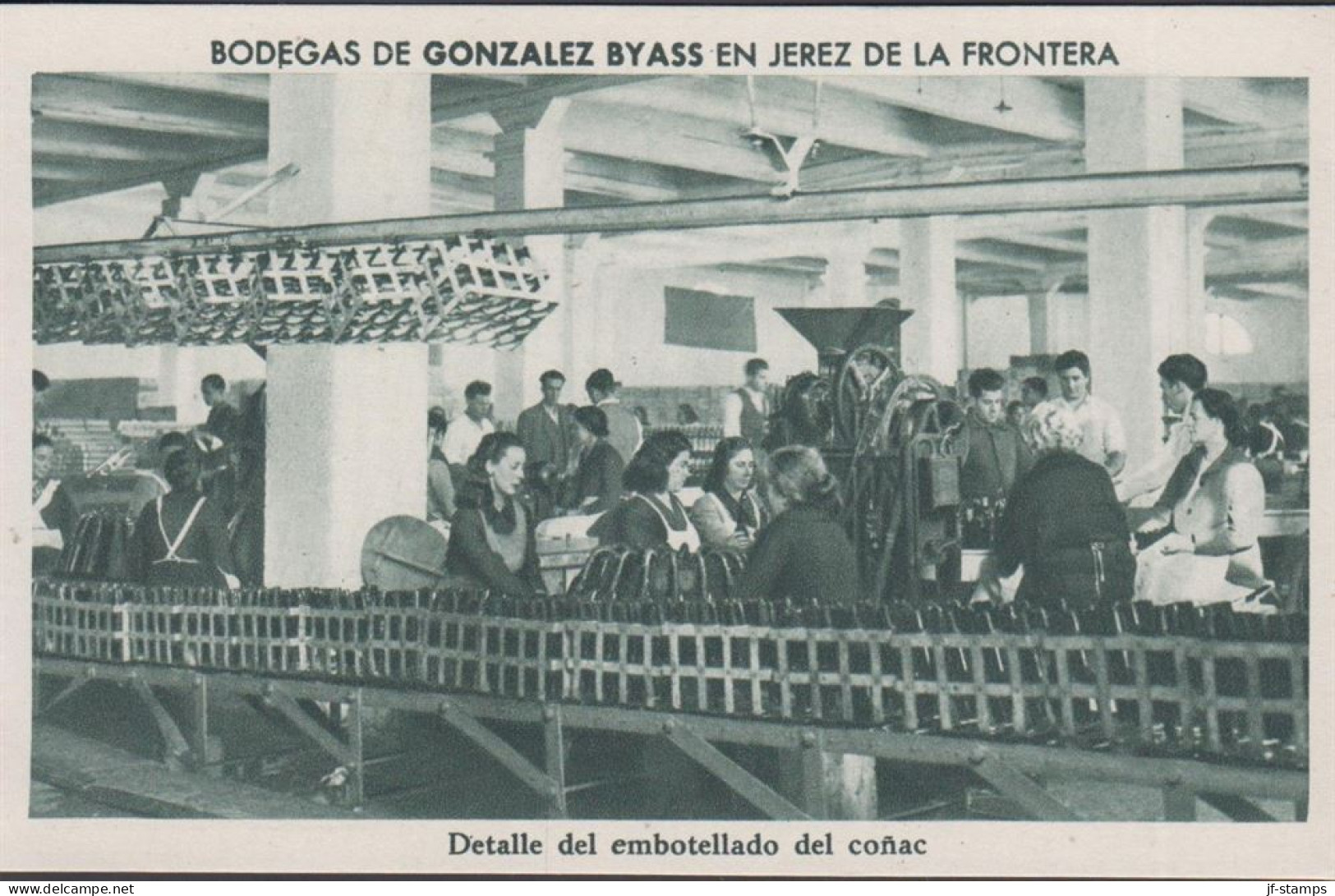 1930. ESPANA. Fine Postcard With Sherry Motive. BODEGAS DE GONZALEZ BYASS EN JEREZ DE LA FRONTERA. Entrada... - JF445058 - Autres & Non Classés