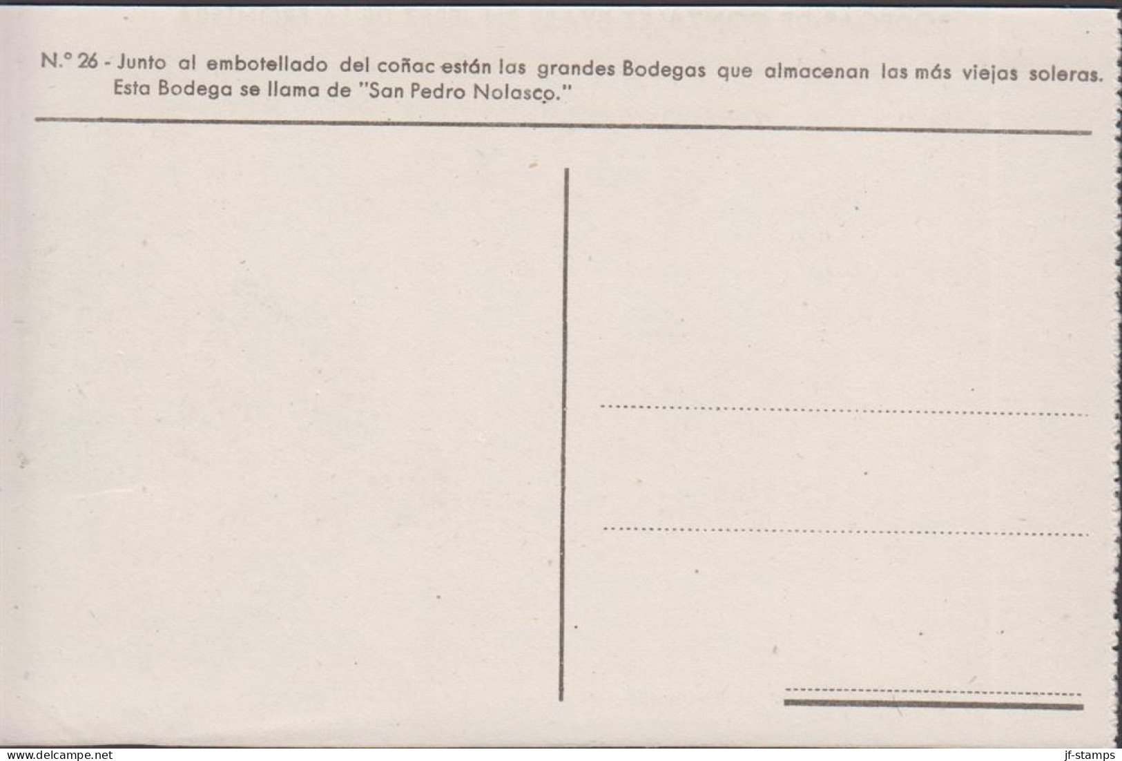 1930. ESPANA. Fine Postcard With Sherry Motive. BODEGAS DE GONZALEZ BYASS EN JEREZ DE LA FRONTERA. Entrada... - JF445062 - Sonstige & Ohne Zuordnung